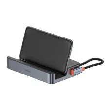 Baseus 6-in-1 Type-C Hub Steam Deck Docking Station with USB3.0*3 / PD100W Type-C / 1000M RJ45 / 4K@60Hz HD Multi-ports Splitter Adapter for Steam Deck Phone Laptop XIAOMi HUAWEI