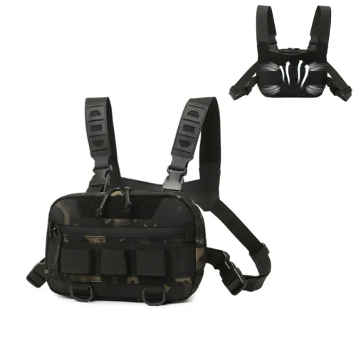 ZANLURFishing Mini Tactical Bags 20L Capacity Waterproof Nylon Climbing Camping Backpacks Outdoor Travel Vest Backpack Fanny Pack