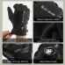 WESBIKING Self-locking Cycling Gloves Windproof Warm Fleece Sports Gloves Waterproof Flip-on Touchscreen Non Slip Skiing Gloves