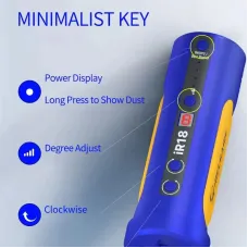 Mechanic IR18 Electric Glue Remover 2000mAh Battery 8 Adjustable Speeds LED Green Dust Lamp Portable Repair Tool for Mobile Phone and Computer Glue and Dust Removal