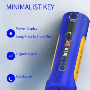 Mechanic IR18 Electric Glue Remover 2000mAh Battery 8 Adjustable Speeds LED Green Dust Lamp Portable Repair Tool for Mobile Phone and Computer Glue and Dust Removal