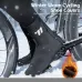 WESBIKING Warm Windproof Cycling Shoe Covers Non-slip Wearable Reflective Zipper Bike Boots Overshoes