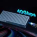 ShuoLe SL-TP4001 USB4 M.2 NVMe SSD Enclosure with Cooling Fan 8TB PCIe4.0 NVME Aluminum Alloy Enclosure Compatible Thunderbolt 3/4/5 for Mac Windows Linux