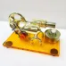 K611 Hot Air Stirling Engine Model Alternator wiht LED Acrylic Base Plate Steam Power Experiment Physics Science Education Toys