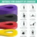KALOA4Pack Heavy Duty Latex Resistance Band Exercise Elastic Band Set For Sport Strength Pull Up Assist Band Workout Pilates Fitness Equipment