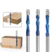 1/4 Inch Shank Premium Carbide Spiral Flush Trim Router Bit Set with Ball Bearings High Durability Versatile Woodworking Tool