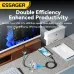 ESSAGER ES-X45 5A 240W Type-C to Type-C Cable PD3.1 Fast Charging Data Transmission Copper Core Line 1M/2M Long for iPhone 15 15 Plus for Samsung Galaxy Z Flip6 for Huawei Nova Flip