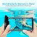 Fonken IPX8 Waterproof Phone Case with Lanyard Full Touch Screen Clear Dry Bag for Up to 6.5 Inch Phones Swimming Beach Snorkeling Underwater Photography Protection