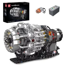 Mould King 10215 / 10216 / 10224 / 10225 / 10226 Technical Motorized  Valkyrie V12 / V8 FE Supercar Engine Building Block Assembly Kit Kid Christmas Gift