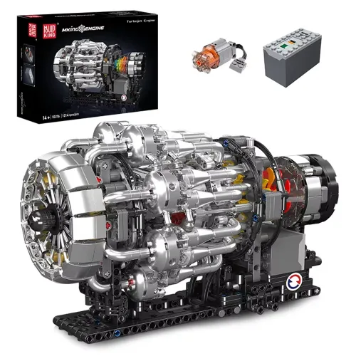 Mould King 10215 / 10216 / 10224 / 10225 / 10226 Technical Motorized  Valkyrie V12 / V8 FE Supercar Engine Building Block Assembly Kit Kid Christmas Gift