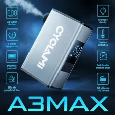 CYCLAMA3 MAX 150PSMini Electric Bicycle Air Pump 1800mAh Battery Digital Tire Pressure Display Overheat Protection Type-Fast Charging 0.2kg Portable Bike Inflation Pump for Bike Motorcycle Ball