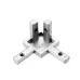 Machifit 3 Way Inside Corner Connector Joint T Slot 90 Degree Bracket for 3030 Series Aluminum Extrusions