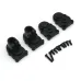 4PCS Upgraded Metal Rear Wheel Seat Gear Cover for FMS FCX24 1/24 RC Car POWER WAGON Vehicles Models Spare Parts