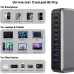 [GaN Tech] Bakeey 540W 10-Port USB PD Charger 5USB-A+5USB-C PD3.0 QC3.0 FCP BC1.2 Fast Charging Desktop Charging Station EU Plug for iPhone 17 17Pro 16 15 14 Pro Max 13 12 for Huawei Mate XTs for Xiaomi 17pro for iPad for Airpods for Apple Watch