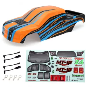ZD Racing MT16 1/16 RC Car Parts PVC Body Shell w/ Sticker Sheet Vehicles Models Spare Accessories 16030 16030-1
