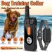 KT06 Electric Dog Training Collar with Remote Control Vibrator Pet Dog Bark Stop Shock Collar Beep Built-in Flashlight IPX7 Waterproof 2000FT Range USB Charging for All Sizes Dog Training Controller