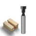 Drillpro 8mm Shank T-Slot Keyhole Cutter Wood Router Bit Carbide Cutter For Wood Hex Bolt T-Track Slotting Milling Cutters