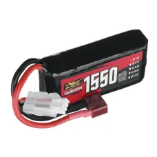 ZOP Power 7.4V 1550mAh 150C 2S LiPo Battery T Plug for RC Car