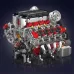 Mould King 10130 Technical Car Building Block Motorized F488 Supercar V-type 8 Cylinder V8 Engine Model Brick Assembly Kit 2718+PCS Excellent STEAM Science Education Discovery Toys Children Gifts