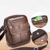 BULLCAPTAIN Men's Casual Shoulder Bag High Quality Business Messenger Bag Cowhide Leather Mini Pocket Large Capacity Bag for Men