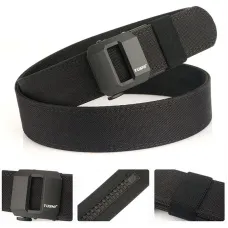 TUSHMetal Buckle Tactical Belt for Men Adjustable Nylon Military Gun Belt Heavy Duty EDOutdoor Sports Police Duty Waistband Work Utility Belt
