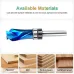1/4 Inch 6.35mm Shank Compression Flush Trim Router Bit 1/2" Cutting Diameter Top Bearing for MDF Plywood Particle Board