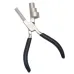 6" Wire Bending Pliers Stainless Steel Jaws Triple Barrel 13mm 17mm 22mm Jewelry Making Tool with Padded Grips
