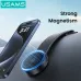 USAMS US-ZJ079 Magnetic Car Phone Holder Horizontal/Vertical Switchable Arbitrary Bending Cell Phone Mount Stand for iPhone 16 15 Pro 14 13 12 Pro Max for Huawei Mate XT for Xiaomi 15pro for Oppo A5 Pro