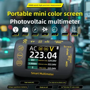 S40 High Precision Multimeter 2.8" TFT Color Screen 320 x 240 Pixels Measures DC Voltage up to 1000V AC Voltage up to 750V