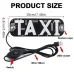 LED Sign for Car, LED Taxi Light Sign 7.49''x2.48''LED Panel USB 12V LED Sign for Car Red Green Dual Colors