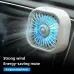 USB Car Vent Mini Fan Portable  Air Conditioning Outlet Car Fan Gradient Colorful Atmosphere Light Small Fan Row Exhaust Fan