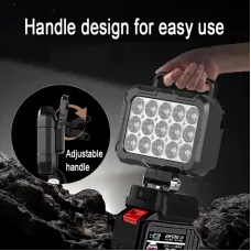 Outdoor Flood Light 3 inch Work Light For Makita 14.4V 18V Li-ion Battery LED Flashlight Lantern Camping Lamp Emergency Lighting