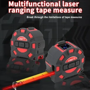 UNI-T 50M 60M Laser Tape Measure LM50T LM60T Digital Electronic Ruler Roulette Meter LCD Display Retractable Measuring Tool