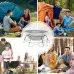 Xmund Portable Hexagonal Stainless Steel BBQ Grill, Foldable Charcoal Stove for Outdoor Picnics & Camping, Camping Stove