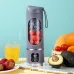 450ml Portable Juicer Cup 12 Blade Head USB Charging Mini Blender Electric Juicer 3 Gears Double Cover Fruit Mixer