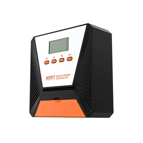 60A MPPT Solar Charge Controller 12V/ 24V Solar Panel Charge Controller Intelligent Regulator for FLD/LiFePO4/SLD/GEL/AGM with Dual USB Port Auto Parameter LCD Display and Timer Setting ON/Off Hours