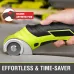 Cordless Electric Scissors 4V Electric Mini Cutter with Extra Blade and Charger Lightweight 0.87 lbs Safety Start Cuts Cardboard Leather Plastic up to 1/4" Thick