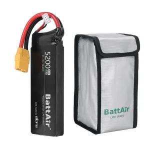 EU/USA DirectISDT BattAir 7.4V 5200mAh 50C 2S Second Generation Smart Lipo Battery XT90 Support APP Control for RC Car