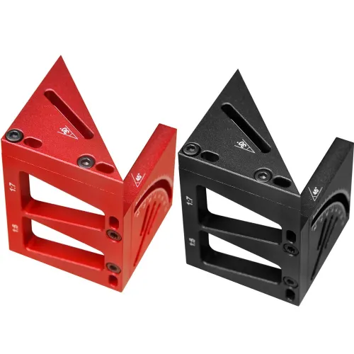 Woodworking Marking Ruler Aluminum Alloy Multi-functional Tool with 45 and 90 Line Marker Circular Centerline Square Angle Measurement Tool Dovetail Joint Marking Gauge Ideal for Carpenter Shop