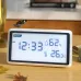Deli Electronic Thermometer Hygrometer Weather Station with High Precision 0.1 Temperature Humidity LCD Display Clock Function Long Battery Life- Ultimate Indoor Weather Monitoring Station
