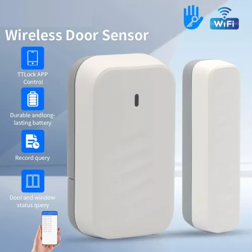 TTLOCK DS3 WiFi Smart Door Sensor Real-time Monitoring Burglar Alarm APP Remote Control for Door and Window Open/Close Status Monitor Smart Home Security Sensor