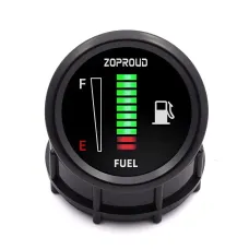 ZOPROUD 2''52mm Digital LED Display Car Instrument Panel 12V/24V Fuel Level Gauge