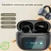 G08 Translator Earbuds Wireless bluetooth 5.4 Earphone LED Touch Screen 13.2mm Dynamic Drivers Bass Sound Instant Translation Earclip Open-ear Headphones