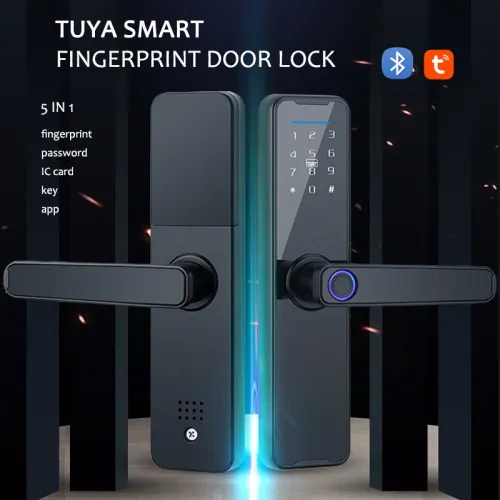 WAFU WF-H6 Tuya bluetooth Digital Electronic Lock Smart Door Lock Fingerprint/Card/Password/Key Unlock Security Anti-theft Smart Home Hotel Office