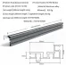 ENJOYWOOD 600mm/800mm 75 Type T Track Table Fence System Miter Saw Fence with Laser Measure for Woodworking Accessories 74" Bottom Width x 75 1/8" Top Width