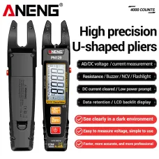 ANENG PN129 Digital Clamp Meter 600V 100A Multimeter with LCD Backlit Display Flashlight Auto Power Off NCV Data Retention