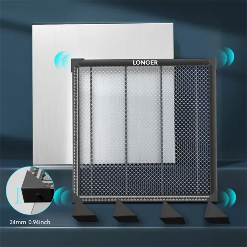 EU/US DirectLONGER 440*440mm High-Quality Honeycomb Working Table High-strength Steel Plate Laser Engraver Accessory for Wood Acrylic