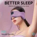 KALOASoft Cotton Bluetooth V5.3 HiFi Music Sleeping Eye Mask Type-USB Charging Headband Shade Eye Mask for Travel Night Sleeping