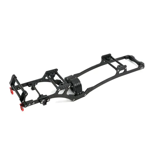 Carbon Fiber LCG Chassis Kit Frame Rail Skid Plate Set for SCX10 1/10 RC Crawler Car DIY Upgrade Parts