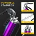 6pcs Set Heavy Duty Pistol Grip Grease Gun Aluminum Alloy 400CC Flexible Hose 8000 PSI Manual Greasing Injection Tool Multi-Mode Design Knurled Bucket Leak Proof Performance Machine Lubrication Equipment